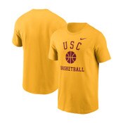 USC Trojans Men's Nike Gold Cotton Basketball Icon T-Shirt